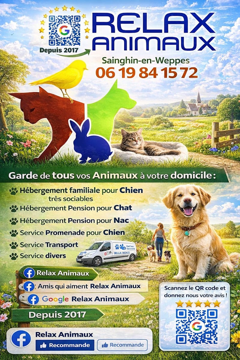 RELAX-ANIMAUX Laurent Golba — dogsitter à Lille