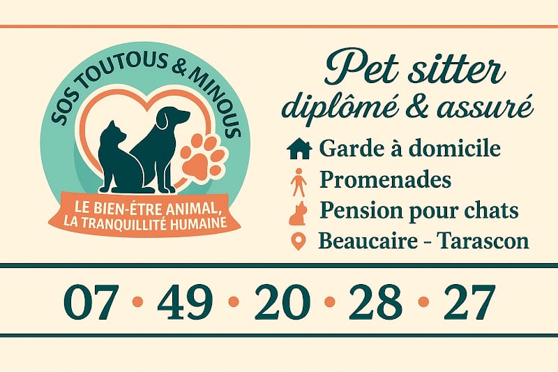 SOS toutous et minous — dogsitter à Beaucaire